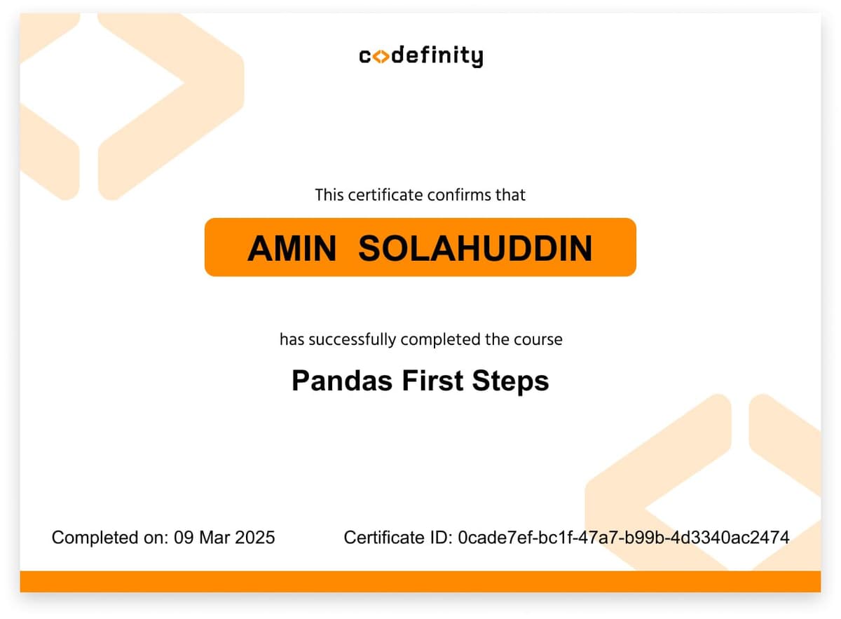 Pandas First Step